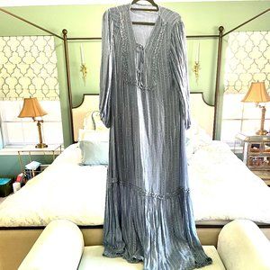 SUNDRESS Blue Kaftan NWOT